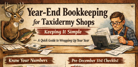 Year-End Bookkeeping for Taxidermy Shops: Keeping It Simple Year-end bookkeeping guide for taxidermy
