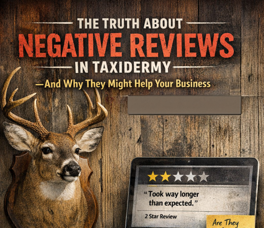 The Truth About Negative Reviews in Taxidermy — And Why They Might Help Your Business The Truth About Negative Reviews in Taxidermy — And Why They Might Help Your Business