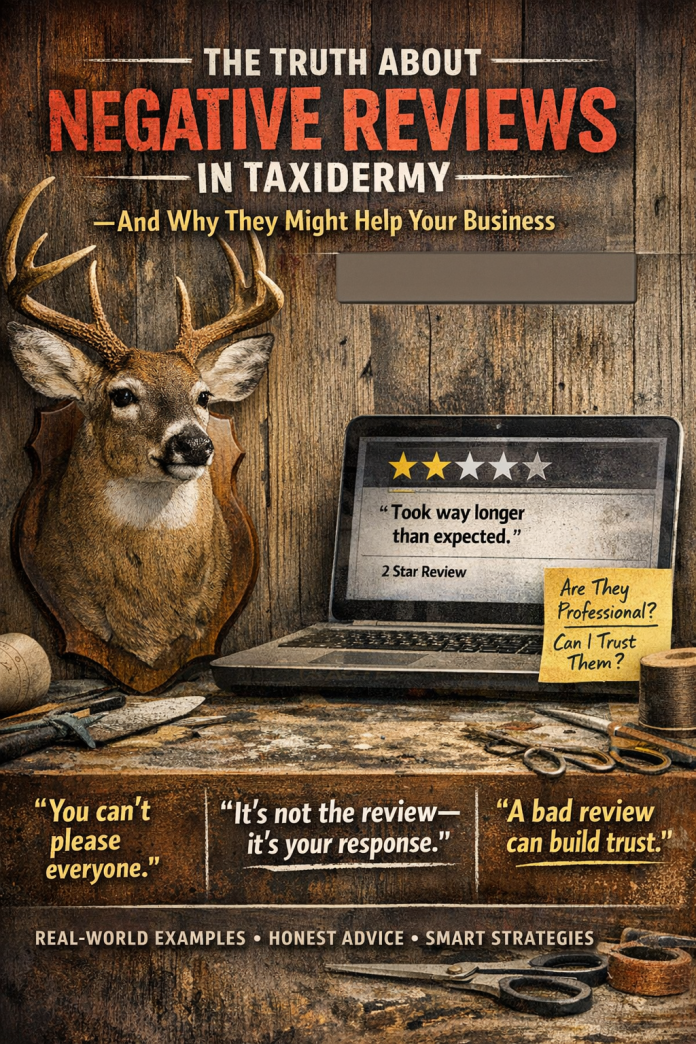 The Truth About Negative Reviews in Taxidermy — And Why They Might Help Your Business